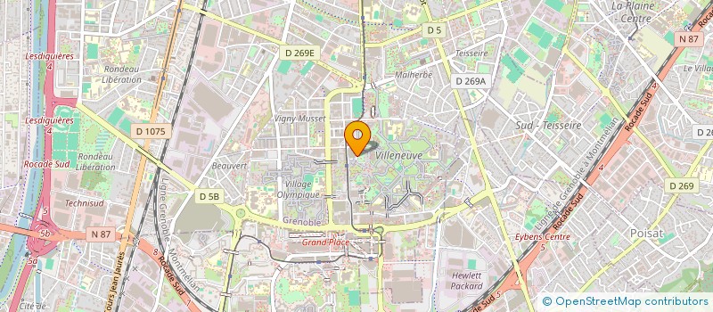 localisation de l'entreprise MONSIEUR ALI BENNAI à GRENOBLE