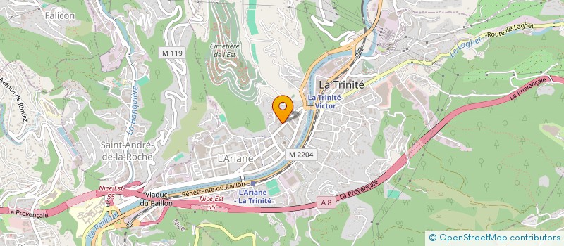 localisation de l'entreprise MONSIEUR ALI BENSOUILAH à NICE