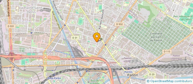 localisation de l'entreprise MONSIEUR ALI BENYAHIA à AUBERVILLIERS