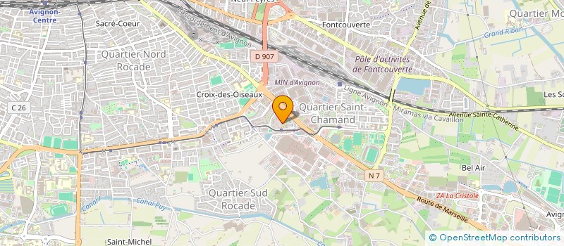 localisation de l'entreprise MONSIEUR ALI BENYOUCEF  AVIGNON