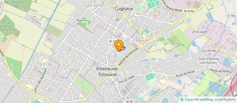 localisation de l'entreprise MONSIEUR ALI BENZEHRA à VILLENEUVE-TOLOSANE