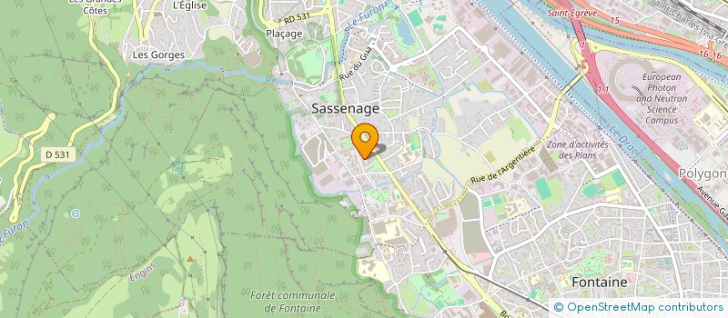 localisation de l'entreprise MONSIEUR ALI BOUADEL  SASSENAGE