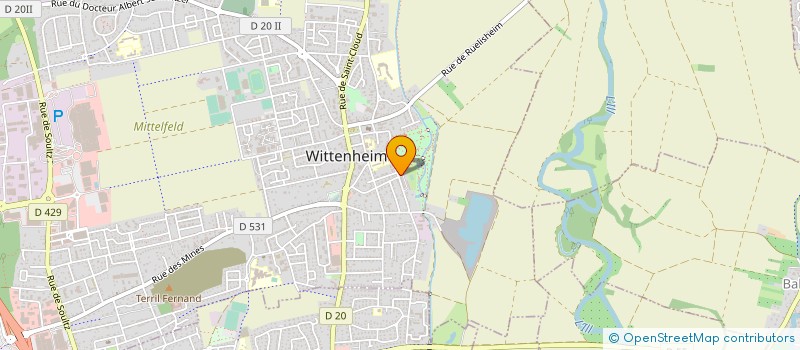 localisation de l'entreprise MONSIEUR ALI BOUAROUR  WITTENHEIM