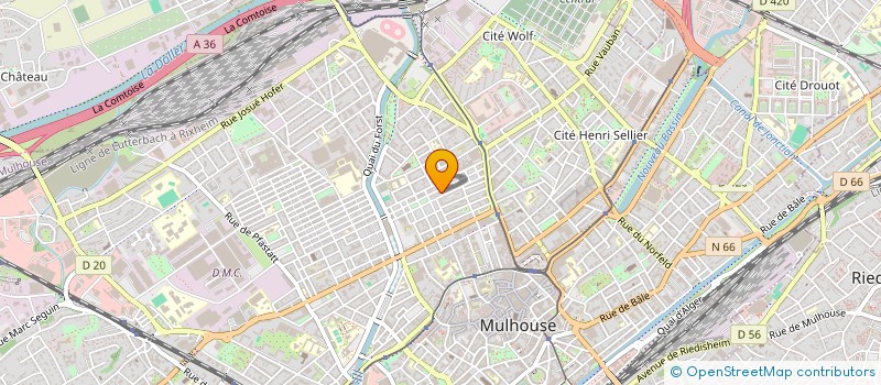 localisation de l'entreprise MONSIEUR ALI BOUGHANMI  MULHOUSE