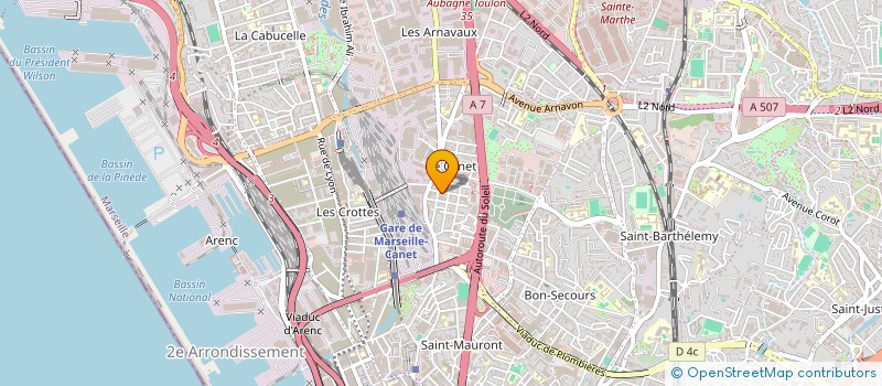localisation de l'entreprise MONSIEUR ALI BOUHDADA à MARSEILLE