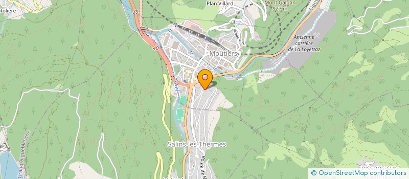 localisation de l'entreprise MONSIEUR ALI BOULDJEDRI  MOUTIERS