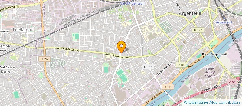 localisation de l'entreprise MONSIEUR ALI BOUMEDIENE  ARGENTEUIL