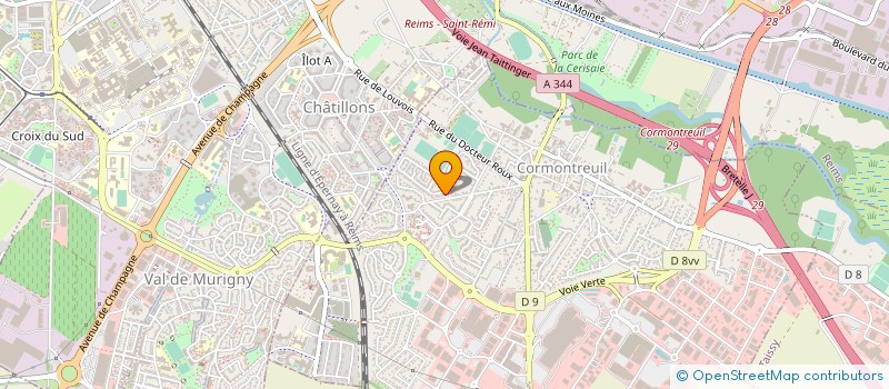 localisation de l'entreprise MONSIEUR ALI BOUNOUA  CORMONTREUIL