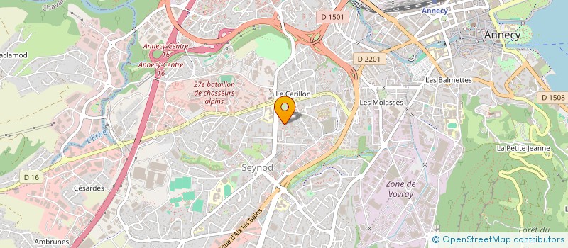 localisation de l'entreprise MONSIEUR ALI BOUREBBOUS à ANNECY