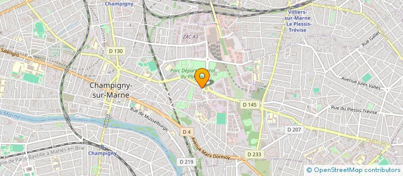 localisation de l'entreprise MONSIEUR ALI BOURICHE à CHAMPIGNY-SUR-MARNE