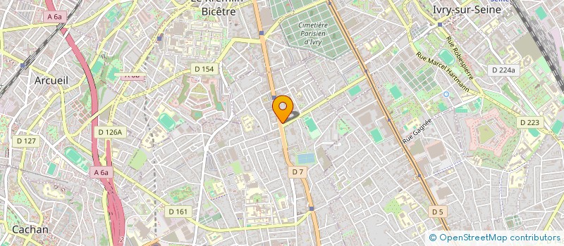 localisation de l'entreprise MONSIEUR ALI BOUSBAI à VILLEJUIF