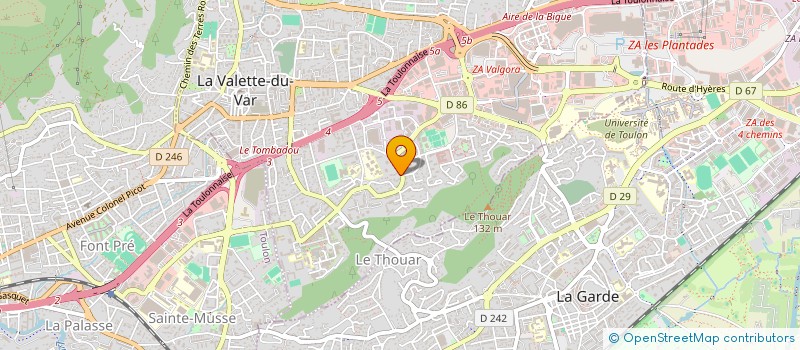 localisation de l'entreprise MONSIEUR ALI BOUSBIH  LA VALETTE-DU-VAR