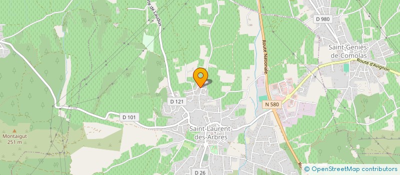 localisation de l'entreprise MONSIEUR ALI BOUTAYB  SAINT-LAURENT-DES-ARBRES