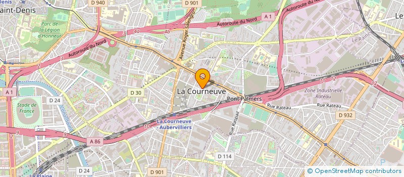 localisation de l'entreprise MONSIEUR ALI BOUTIKAR à LA COURNEUVE