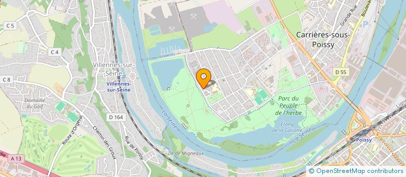 localisation de l'entreprise MONSIEUR ALI BOUZIANE  CARRIERES-SOUS-POISSY