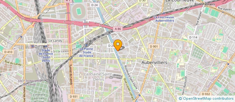 localisation de l'entreprise MONSIEUR ALI BURHAN  AUBERVILLIERS