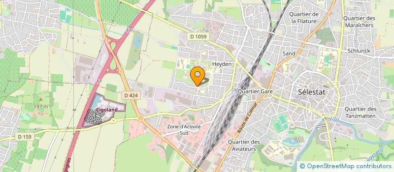 localisation de l'entreprise MONSIEUR ALI CARMAN  SELESTAT