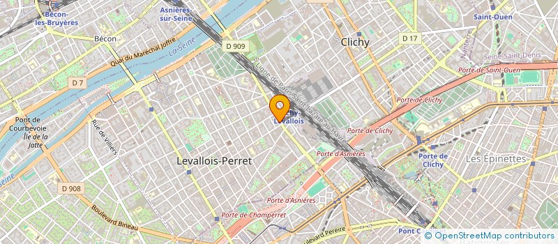localisation de l'entreprise MONSIEUR ALI CHAKER à LEVALLOIS-PERRET