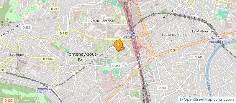 localisation de l'entreprise MONSIEUR ALI CHAMES à FONTENAY-SOUS-BOIS