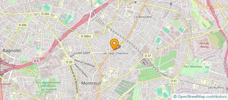 localisation de l'entreprise MONSIEUR ALI CHEDDAR à MONTREUIL