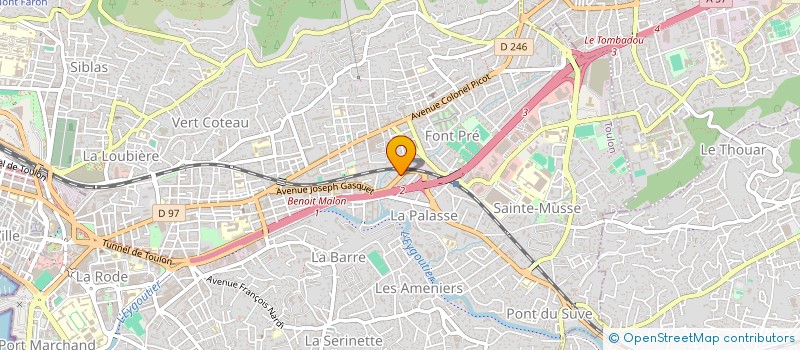 localisation de l'entreprise MONSIEUR ALI CHEREF à TOULON