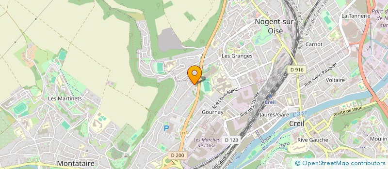 localisation de l'entreprise MONSIEUR ALI COULIBALY  MONTATAIRE