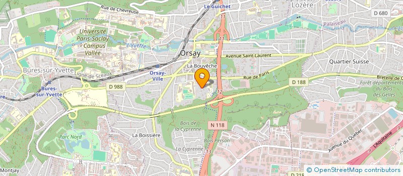 localisation de l'entreprise MONSIEUR ALI DAKROUB  ORSAY