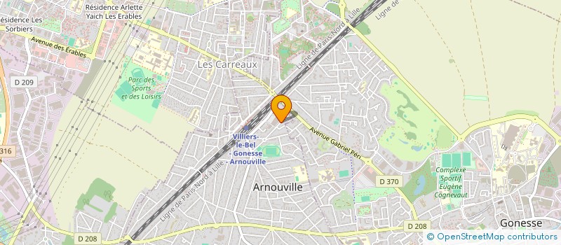 localisation de l'entreprise MONSIEUR ALI DERE  ARNOUVILLE