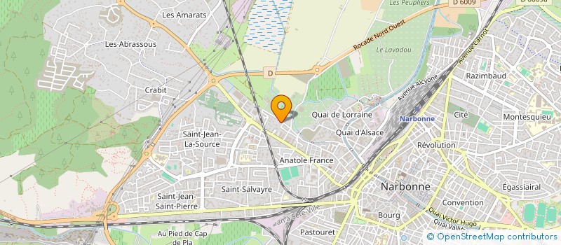 localisation de l'entreprise MONSIEUR ALI DERRAR à NARBONNE
