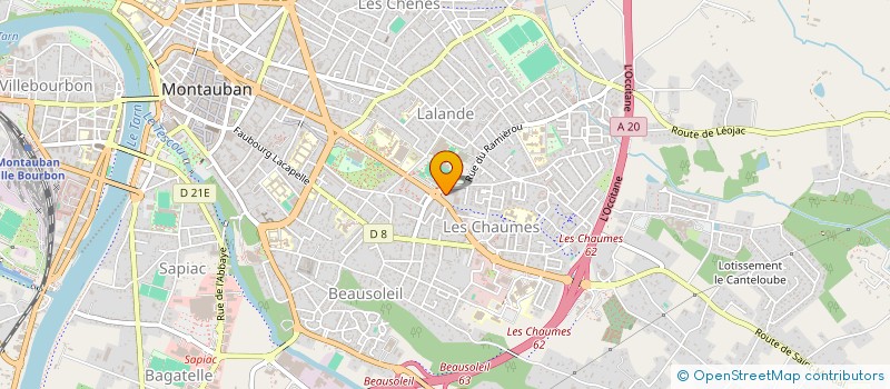 localisation de l'entreprise MONSIEUR ALI DERRAR  MONTAUBAN