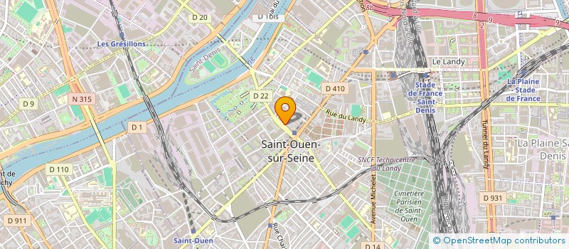 localisation de l'entreprise MONSIEUR ALI DERROUICHE à SAINT-OUEN-SUR-SEINE