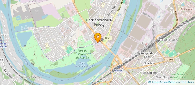 localisation de l'entreprise MONSIEUR ALI DHAOUADI  CARRIERES-SOUS-POISSY