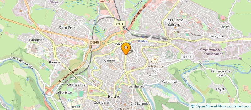 localisation de l'entreprise MONSIEUR ALI DIABY  RODEZ