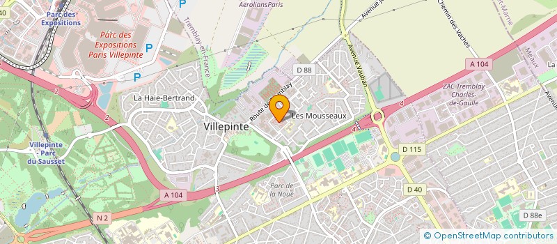 localisation de l'entreprise MONSIEUR ALI DIEYE  VILLEPINTE