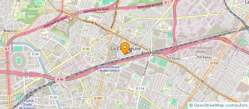 localisation de l'entreprise MONSIEUR ALI DILMI à LA COURNEUVE