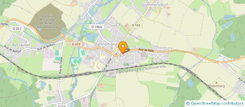 localisation de l'entreprise MONSIEUR ALI DINGER  DANNEMARIE