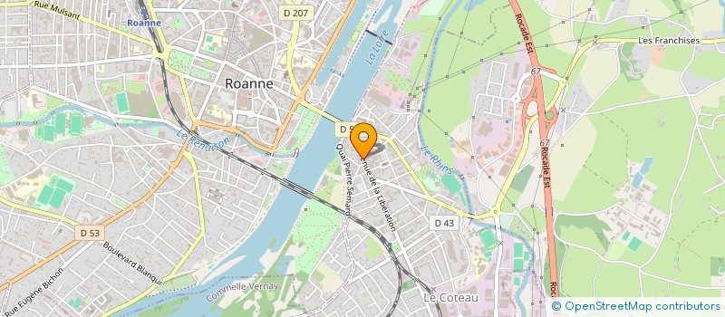 localisation de l'entreprise MONSIEUR ALI DINGER  LE COTEAU