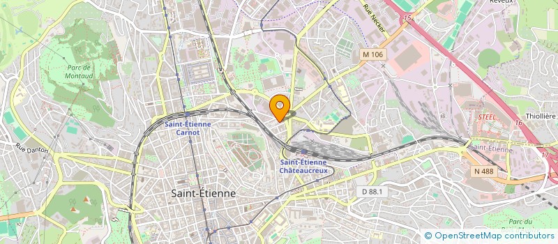 localisation de l'entreprise MONSIEUR ALI DJEBBAR  SAINT-ETIENNE