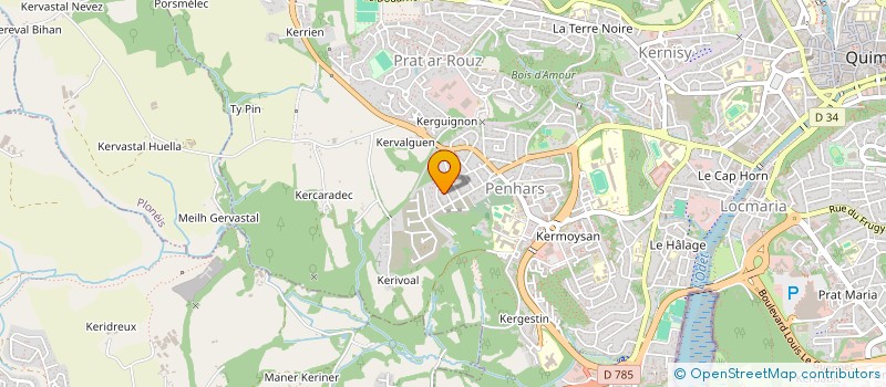 localisation de l'entreprise MONSIEUR ALI DOULA  QUIMPER