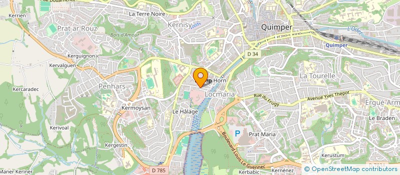 localisation de l'entreprise MONSIEUR ALI DOULA  QUIMPER