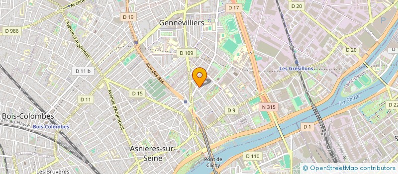 localisation de l'entreprise MONSIEUR ALI DRINE à GENNEVILLIERS