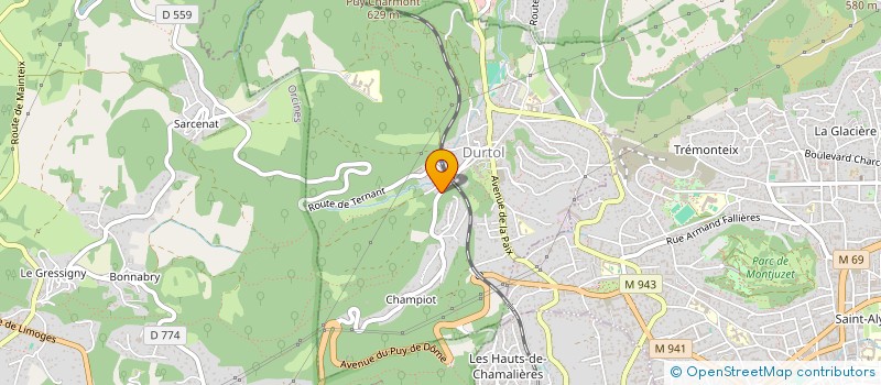 localisation de l'entreprise MONSIEUR ALI EDABABI  CLERMONT-FERRAND