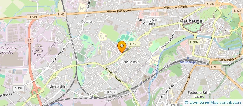 localisation de l'entreprise MONSIEUR ALI EL GHOUL  MAUBEUGE