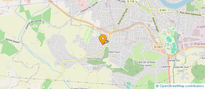 localisation de l'entreprise MONSIEUR ALI EL KOUCHNI  PUJOLS