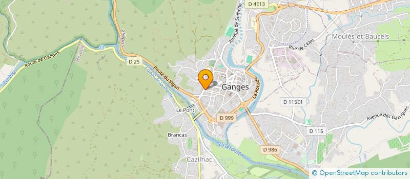 localisation de l'entreprise MONSIEUR ALI EL YATIM  GANGES