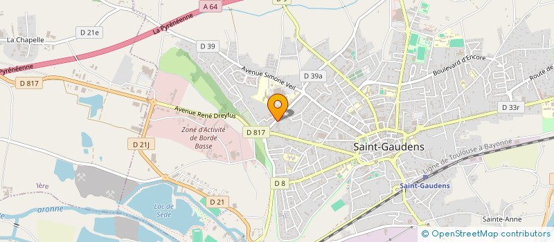 localisation de l'entreprise MONSIEUR ALI ELGHALI  SAINT-GAUDENS