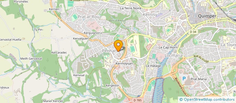 localisation de l'entreprise MONSIEUR ALI ELKASMI  QUIMPER