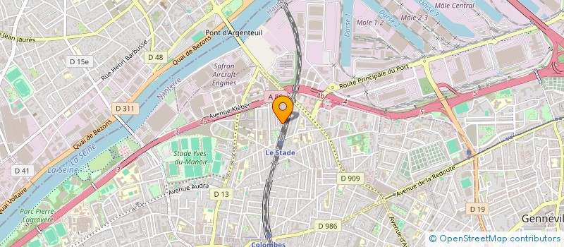 localisation de l'entreprise MONSIEUR ALI FAHER RAMI  COLOMBES