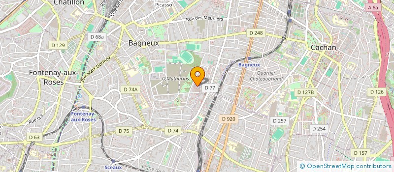 localisation de l'entreprise MONSIEUR ALI FEDOUL  BAGNEUX