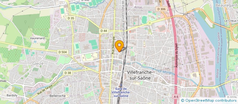 localisation de l'entreprise MONSIEUR ALI FRAIN  VILLEFRANCHE-SUR-SAONE